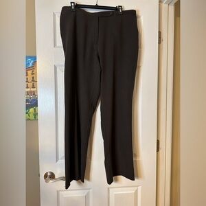 Focus 2000 Womens Dress Petite Pants Size 16P Medium Dark Brown